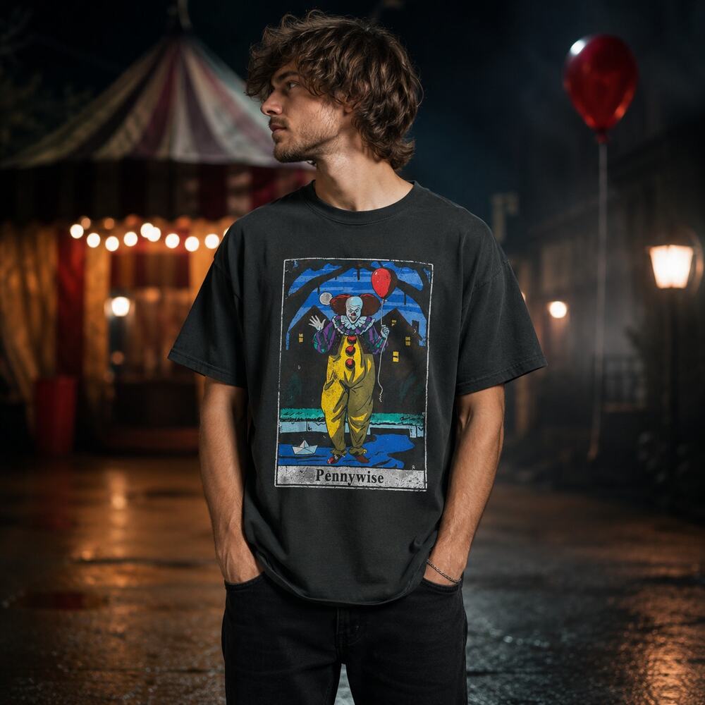 Pennywise Graphic Tee XL Horror Halloween Clown Shirt NWT